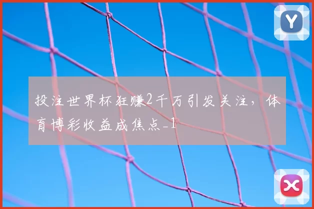 投注世界杯狂赚2千万引发关注，体育博彩收益成焦点_1