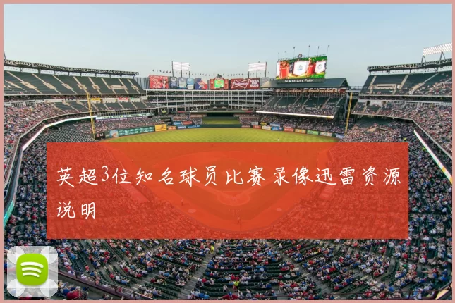 英超3位知名球员比赛录像迅雷资源说明
